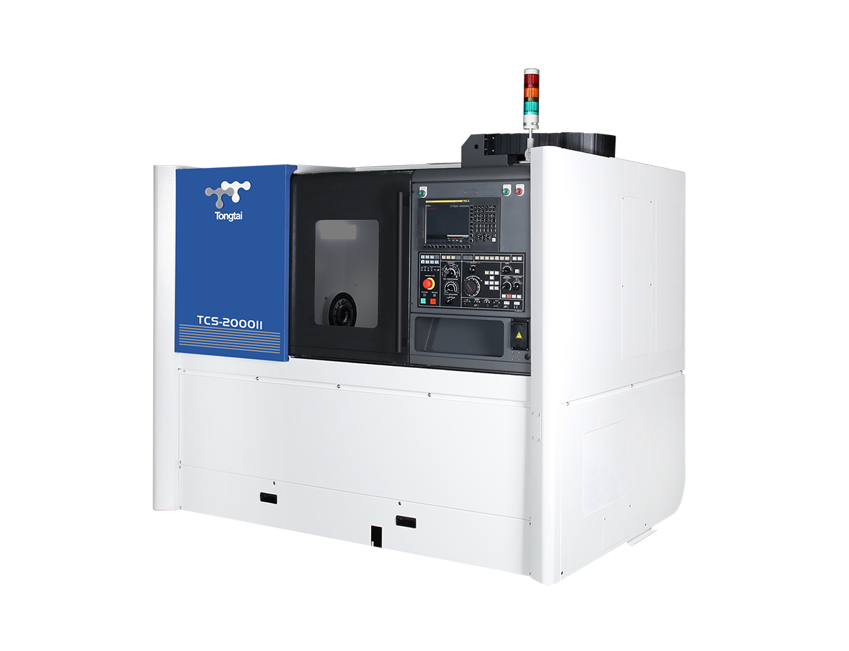 CNC Lathe-TCS-2000II-angle-blue
